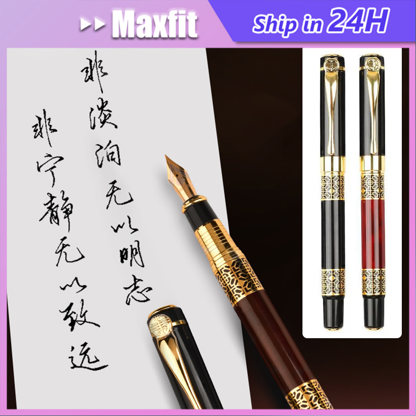 

Fountain Pen Pena Kaligrafi Broad Nib 0.5Mm , Mata Kasar , Pen Kaligrafi Menulis Indah Calligraph Metal Nib Gaya Cina