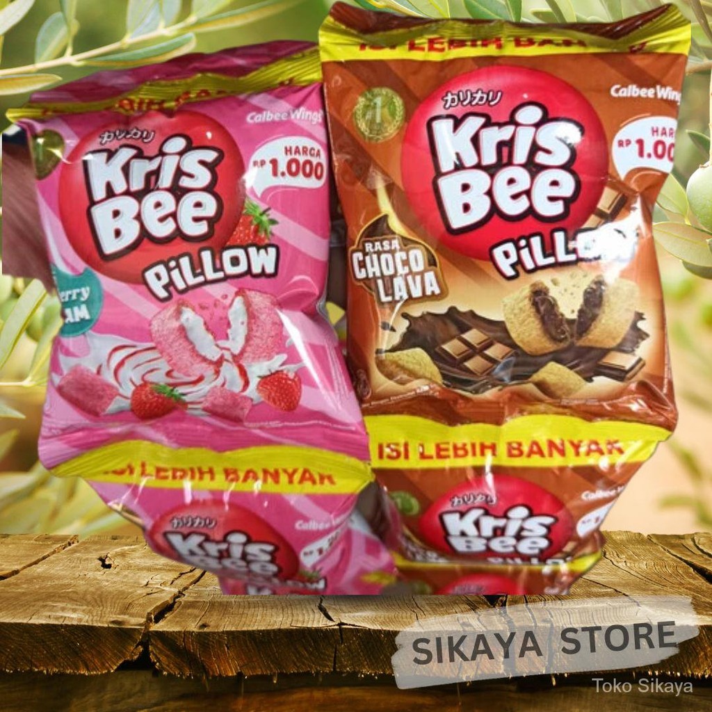 

10pcs KRISBEE PILLOW BISKUIT COKLAT STRAWBERRY PAK