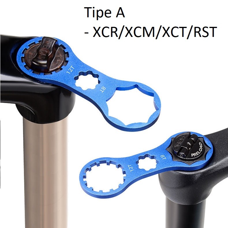 Kunci pembuka baut Fork leg/Stanchion sepeda MTB Suntour coil XCM XCT XCR RST Epixon Epicon