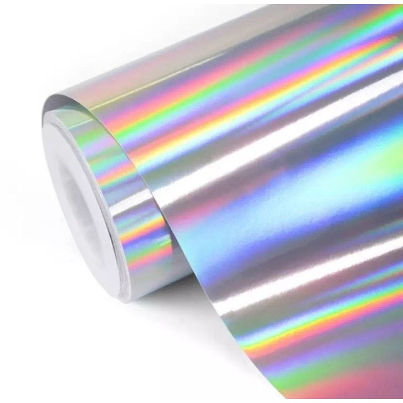 stiker skotlet hologram putih pelangi skotlet pelangi putih skotlet hologram putih skotlet pelangi
