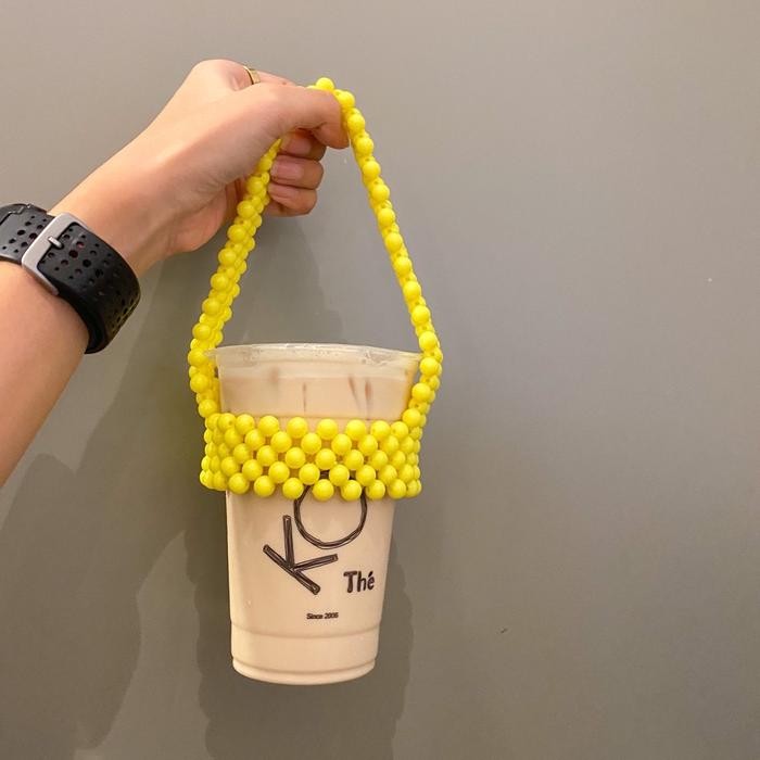 BEST -Boba Cup Holder / Boba Beads Cup Holder - Black
