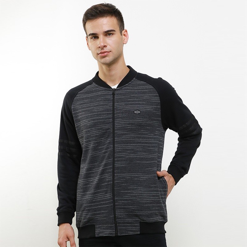 Jaket Bomber Pria Cressida The Next Level hb068g - Abu Terlaris