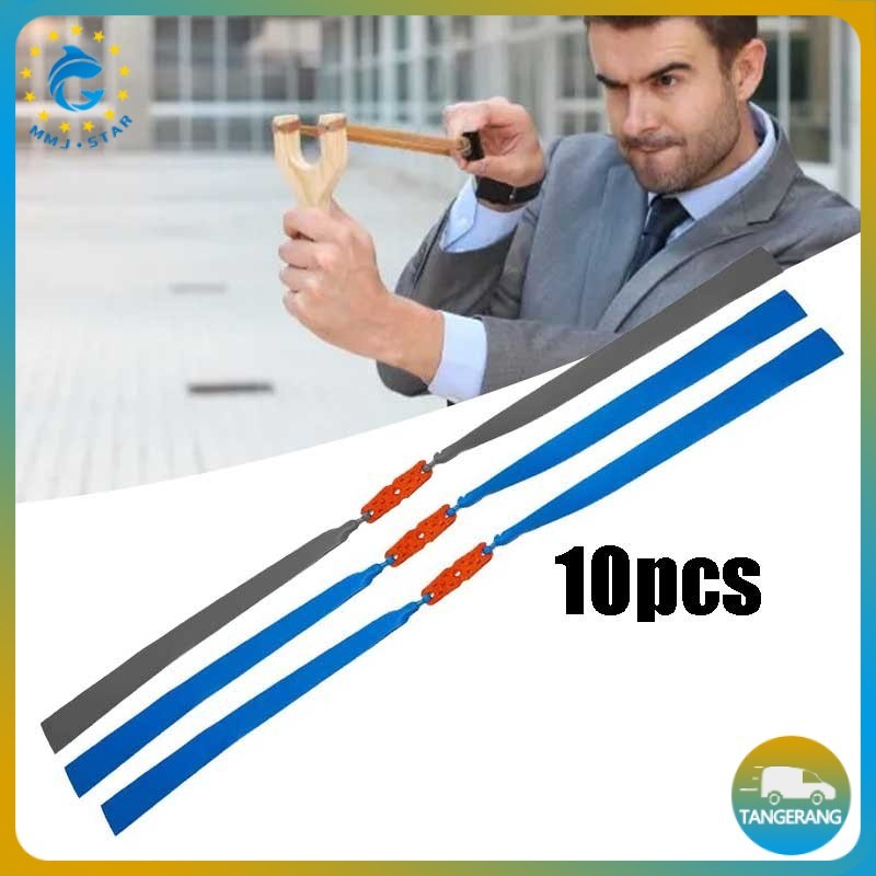 10pcs Flat Band Karet Ketapel 0.8mm Karet Ketapel Elastis