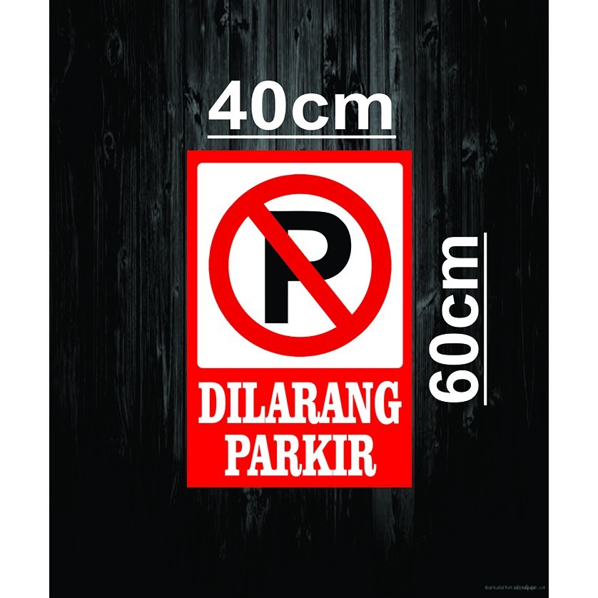 Banner Dilarang Parkir Siap Kirim