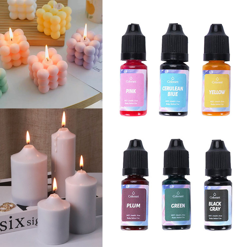 

12 Colors 10ml Gypsum Cement Pigment Liquid Dyeing DIY Plaster Craft Making Concentrate Coloring Dye Gypsum Powder Color Making
