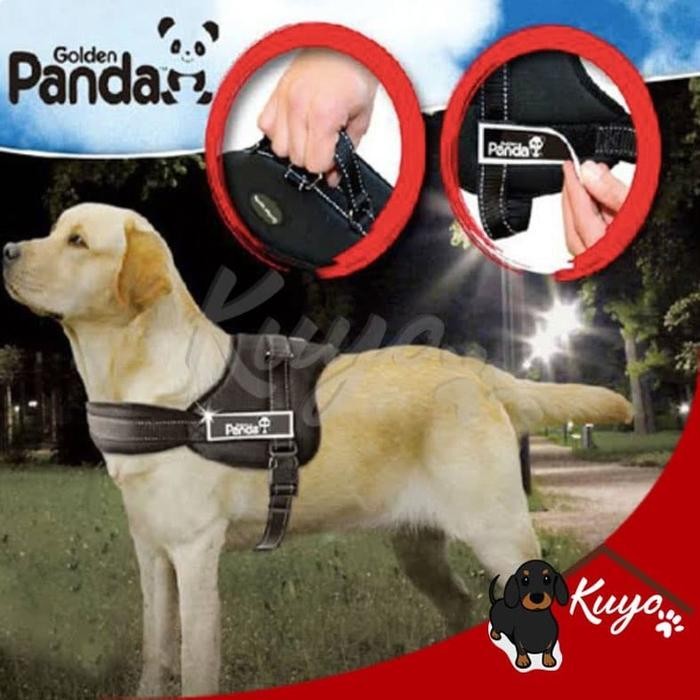 Dog Harness Rompi Anjing Polisi Tugas Jaga Baju Kalung Tali Hewan Pet - Merah, S