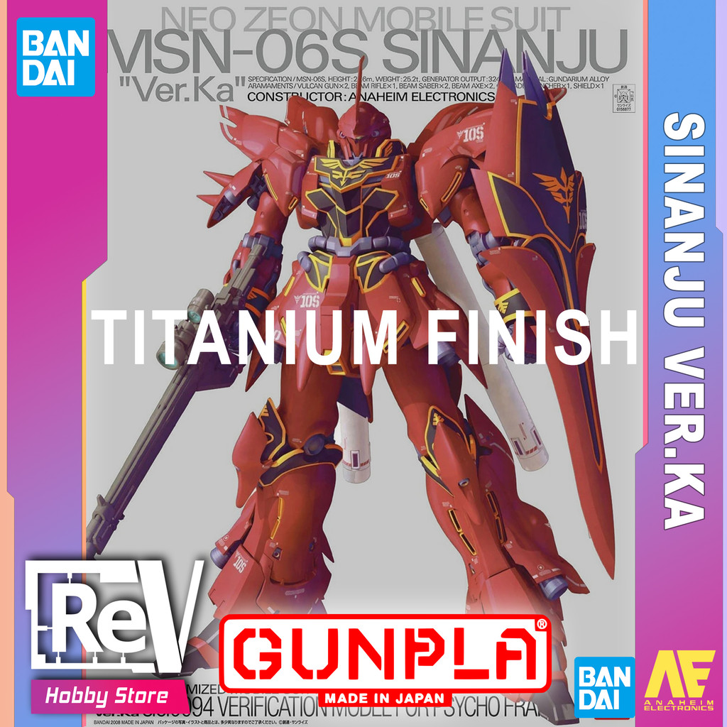 MG SINANJU TITANIUM FINISH BANDAI MASTER GRADE 1/100