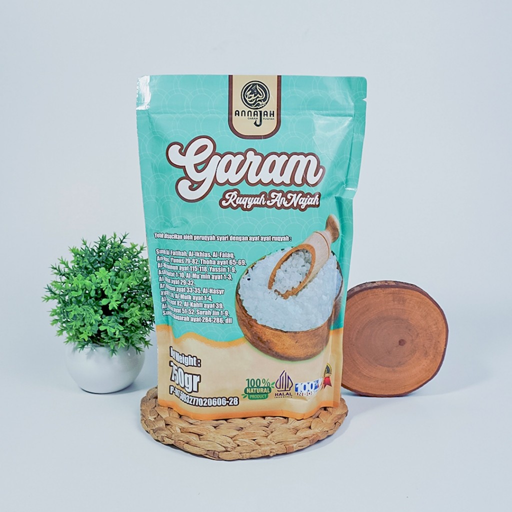 

PROMO [ ORIGINAL 100% KEMASAN 750 G ] Garam Ruqyah AnNajah Pembuka Aura Rezeki Karir Usaha Siap Pakai Penangkal Sihir Kebangkurtan | Metode Ruqyah Mandiri | Untuk Meruqyah/Menetralisir Rumah, Toko, Tempat usaha dari Energi Negatif atau jin
