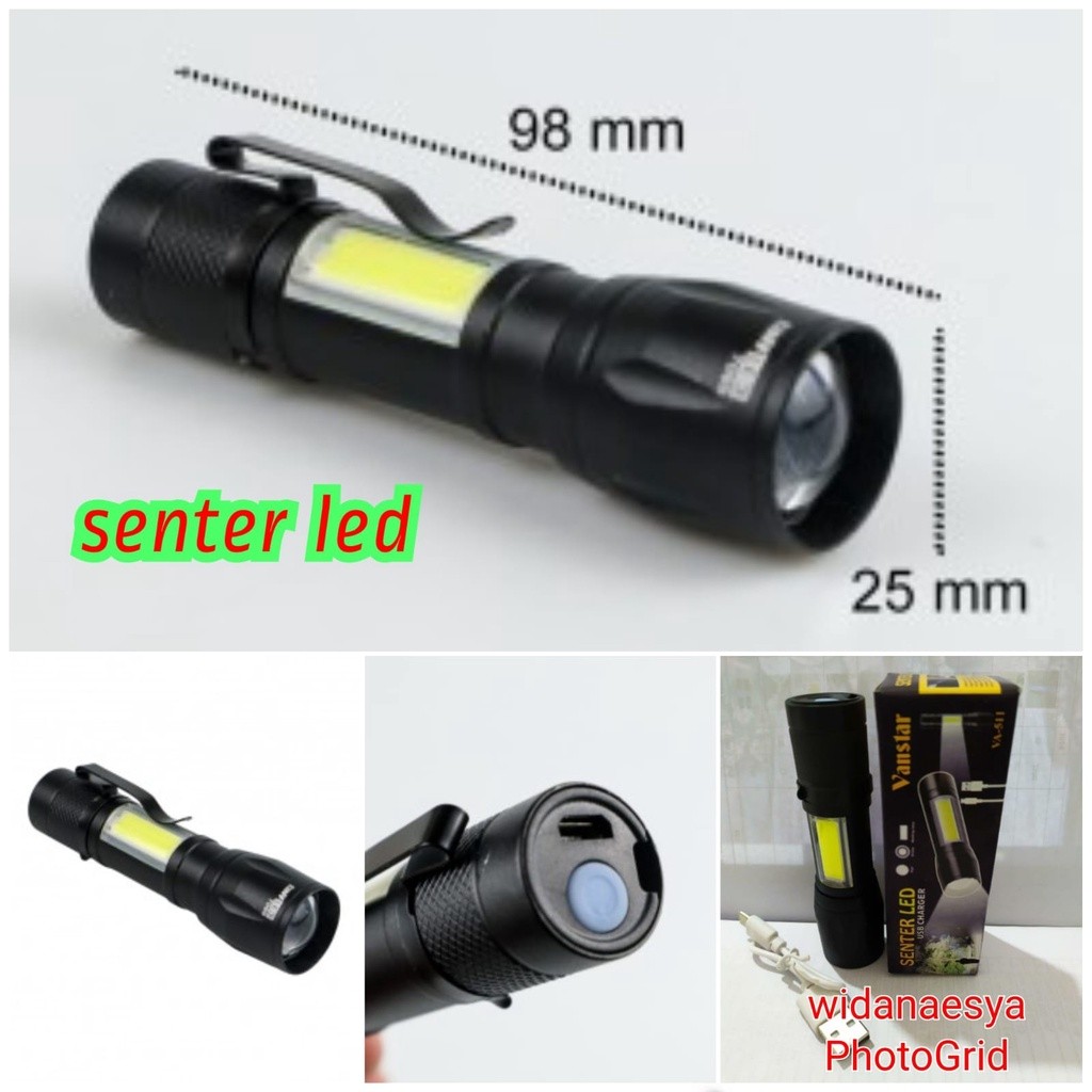GANDISUARTINILARISSHOP Senter LED mini praktis dan unik 10cm / Lampu senter/center mini