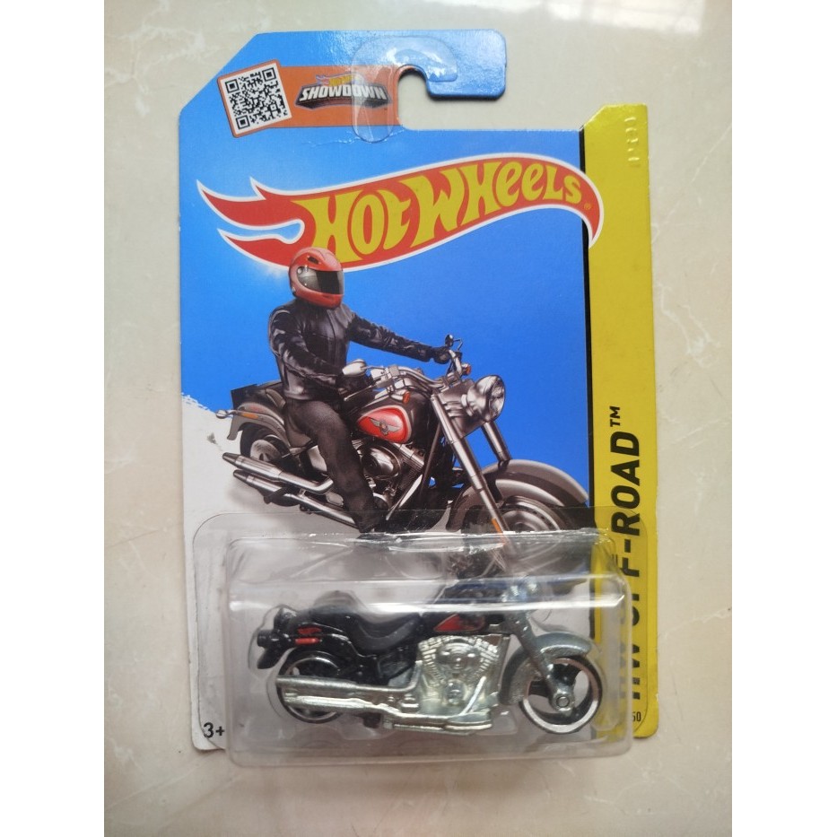 HOTWHEELS HOT WHEELS - HARLEY-DAVIDSON FAT BOY BLACK CFK37-07B3 - HW OFF-ROAD ORIGINAL DIECAST