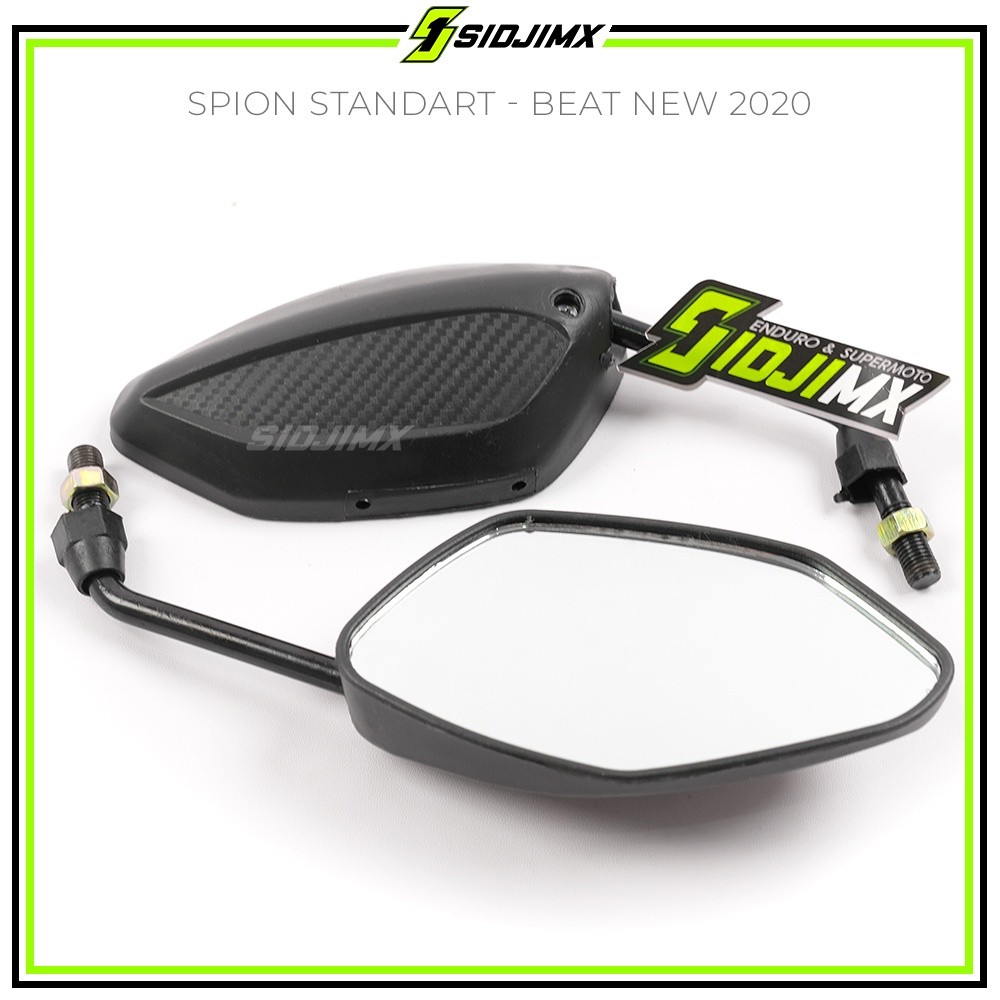 PUJEGANSHOP Variasi Spion Standar Motor Honda Model Beat 2020 New Spion Std Beat Pop Fi Karbu Street