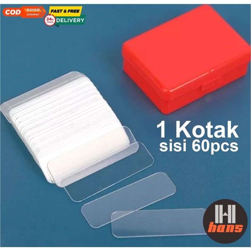 

Perekat Serbaguna Isi 60 Double Tape Mini Isolasi 2 Sisi Lem Glue Sticker Tempel Multifungsi