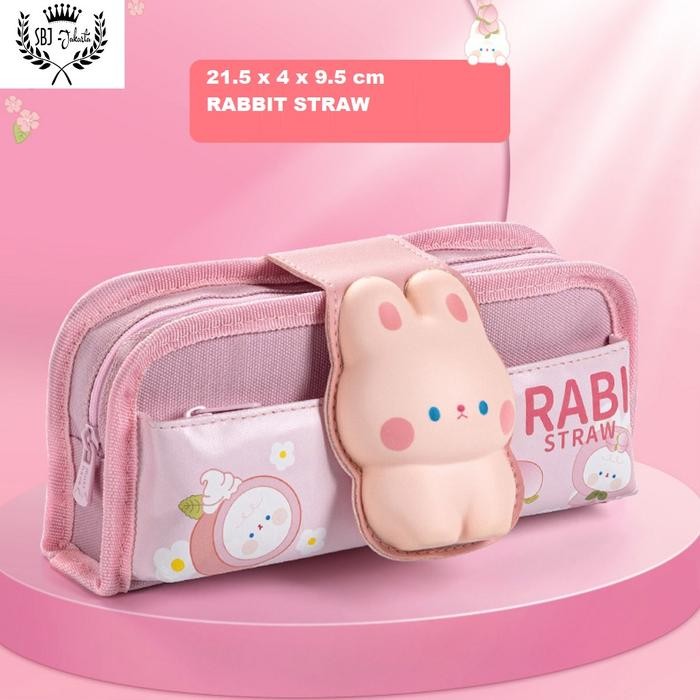 

New Collection[PROMO]] Tempat pensil Kotak pensil model Nomo and Friends Kotak Pensil Softcase - Rabbit