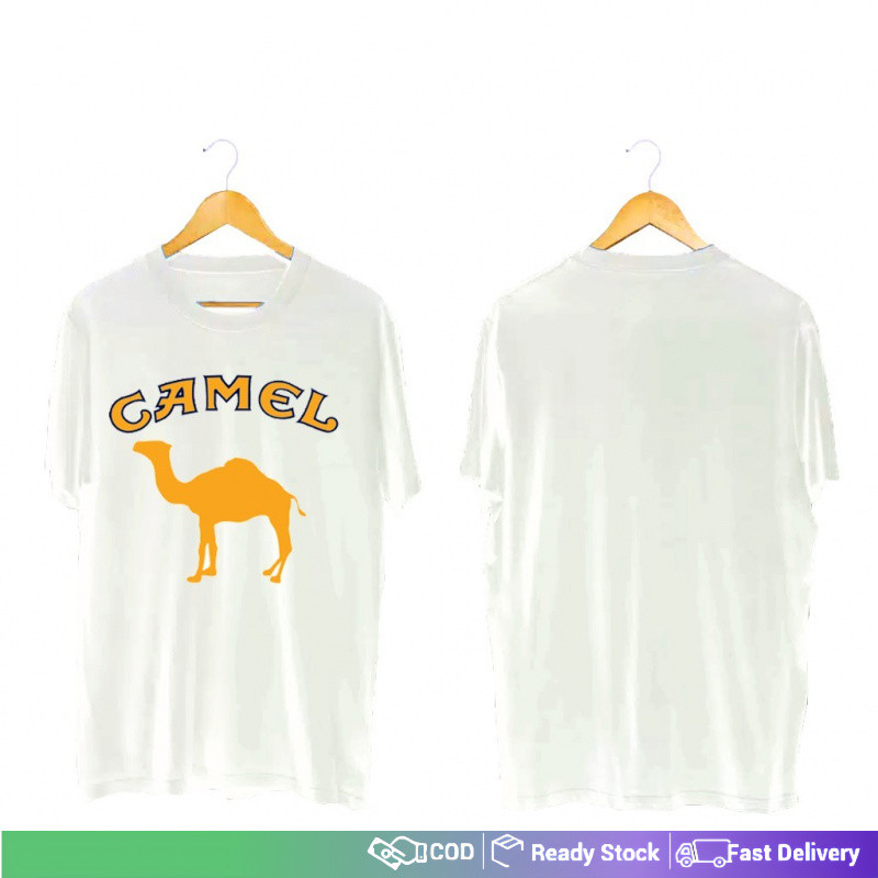 【COD】Kaos Logo CAMEL KUNING T shirt Distro Pria Wanita Original Full Color【klasik】