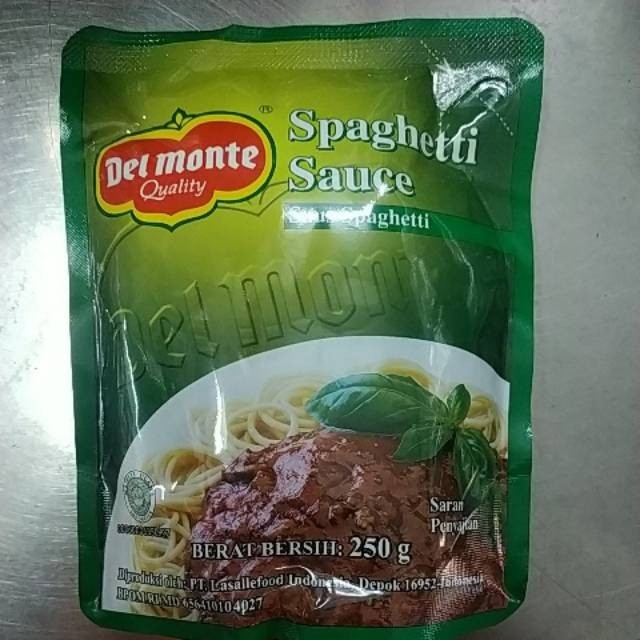 

Delmonte spaghetti sauce 250 gram