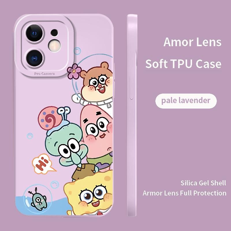 Case Hp For OPPO A92 A94 A93 A91 F11 F11 Pro F5 F5 Youth F7 F9 F9 Pro Soft Silicon Kartun SpongeBob 