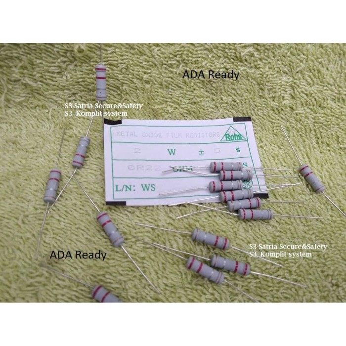 R 2W 0R22 ohm 0,22 Resistor 2watt 0.22 2 watt 0.22ohm 0,47Ohm 0R22ohm