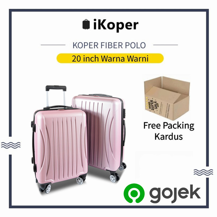 SALE - Koper 20 Inch Polo koper Size Koper Fiber Koper Import Koper Murah - RoseGold