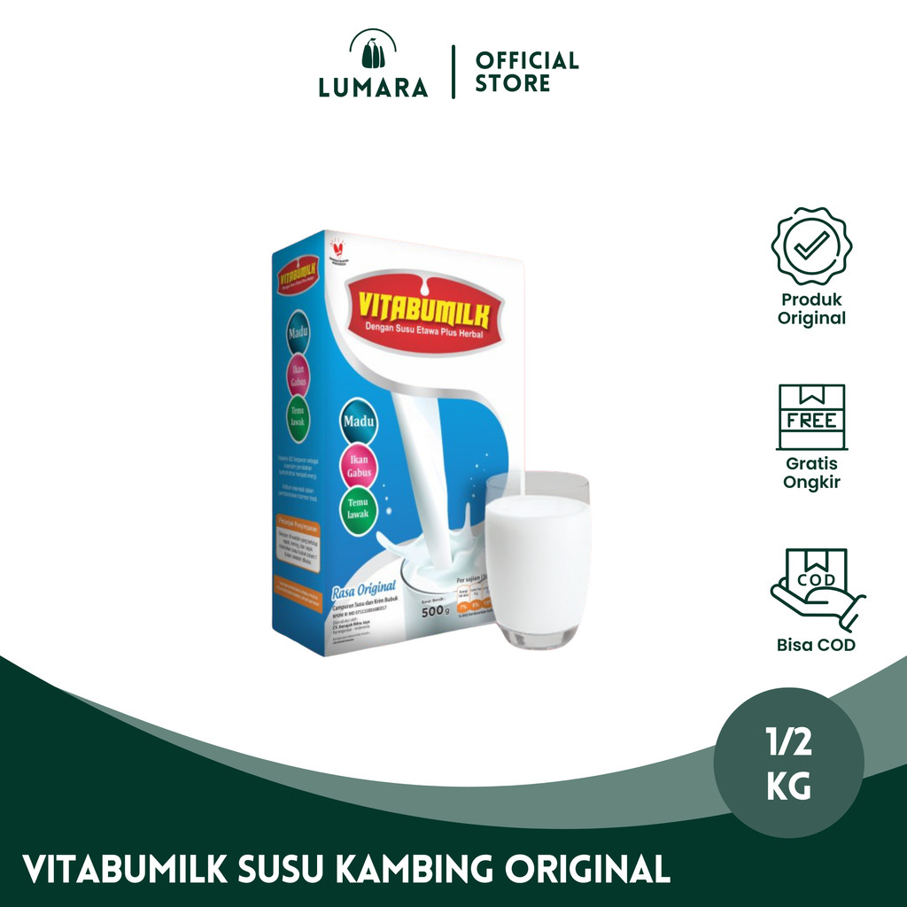 

Vitabumilk Susu Kambing Etawa Plus Herbal Penambah Kecerdasan dan Nafsu Makan Anak 500 gram ORIGINAL