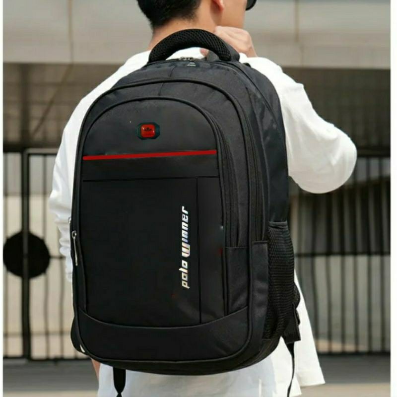 [PREMIUM ORIGINAL] Polo WinnerBag Tas Sekolah Pria Sma Smp Tas Gendong Pria Ransel Laptop Tas Punggu