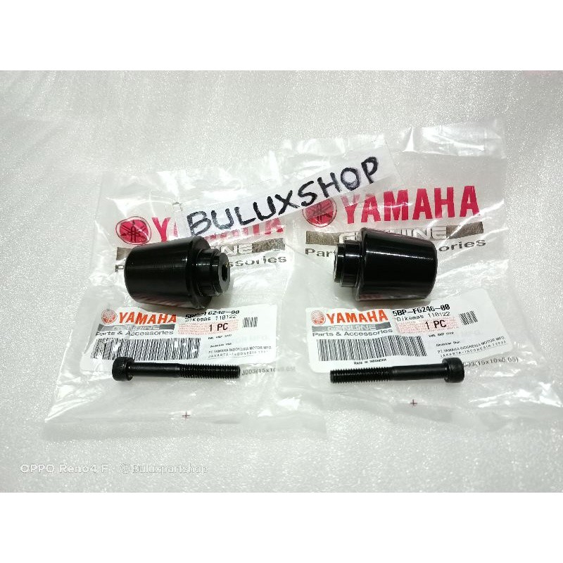 END GRIP JALU STANG RX KING ORIGINAL SEPASANG Plus Baut Hitam baja