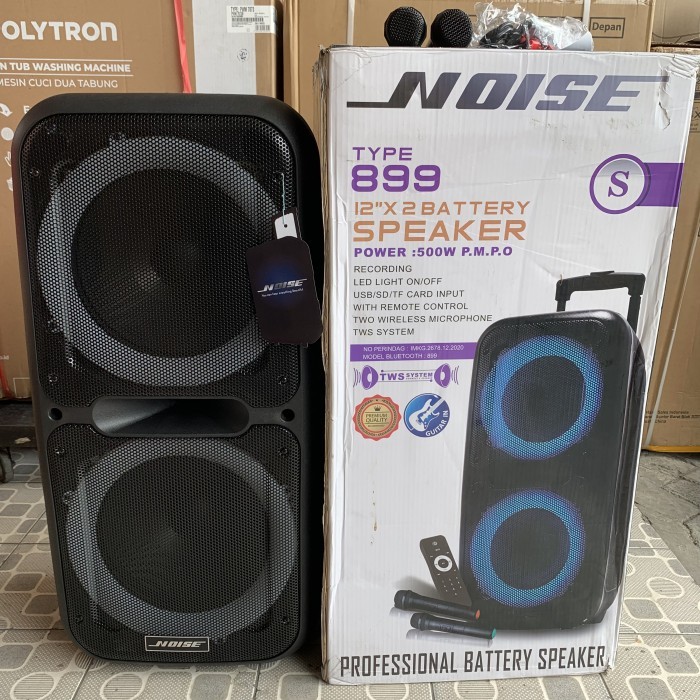 SPEAKER NOISE DOUBLE SPEAKER PORTABLE 12" 899-S