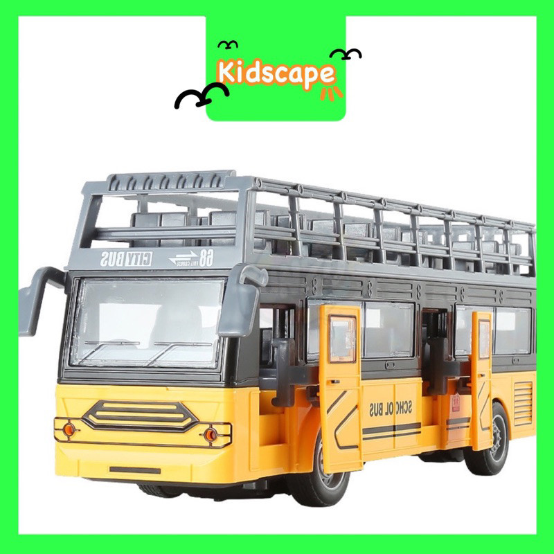 Kidscape - Mainan Remot Kontrol Anak Bus Sekolah - Mainan Miniatur Bus Sekolah - School Bus Remote C