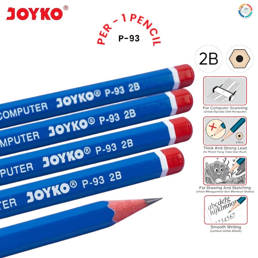 

[Eceran Pcs] Joyko Pensil 2B Type P - 93