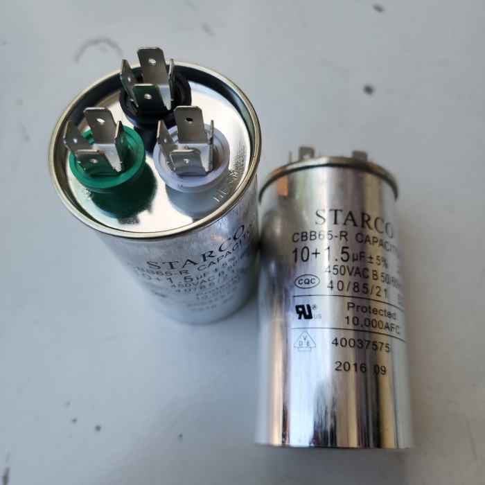 CAPASITOR AC 10+1.5uf CAPASITOR 10 + 1.5uf