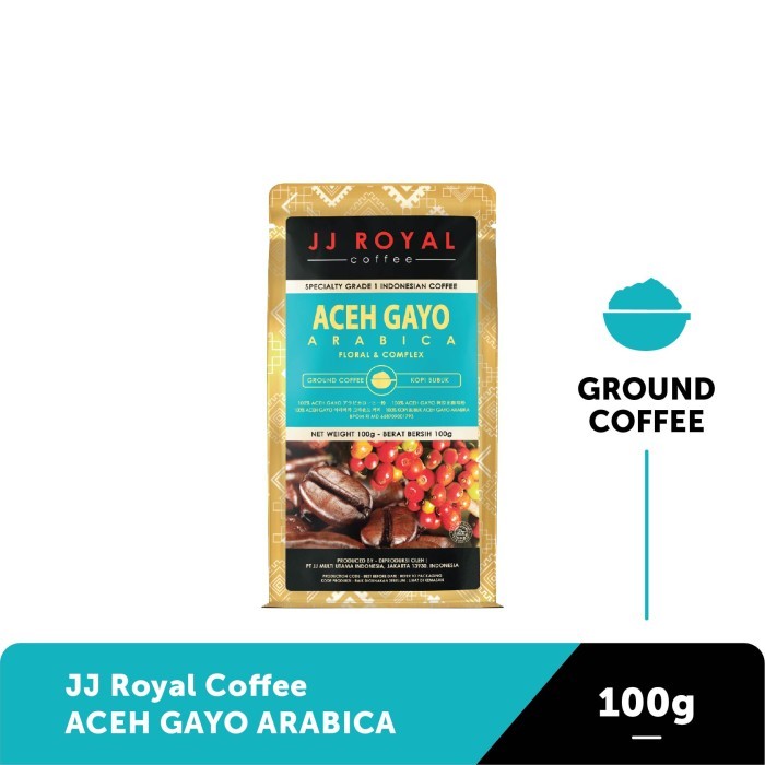 

Coffee/Kopi JJ Royal Aceh Gayo Arabica Ground Bag 100g