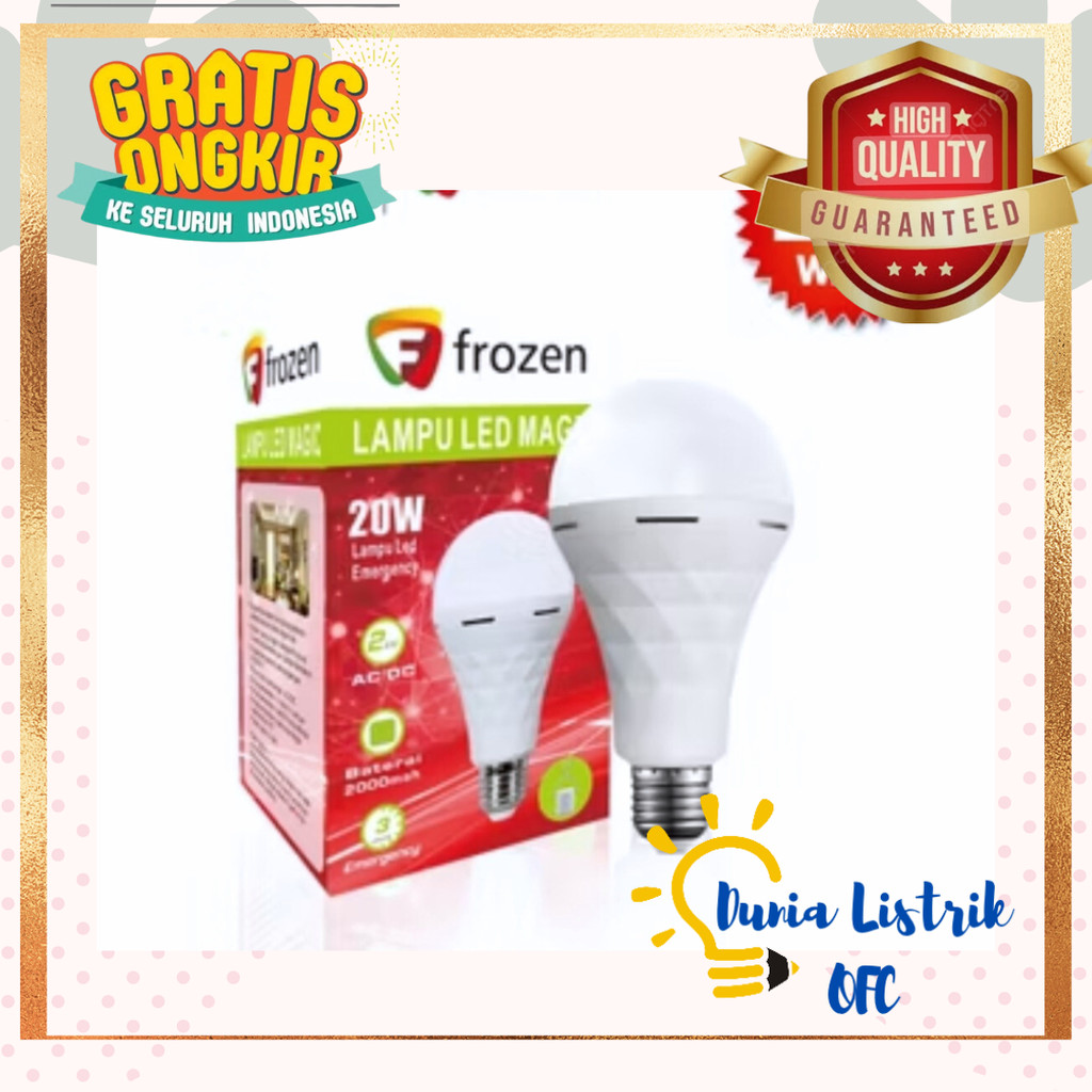 Led Ajaib Led Emergency Frozen 20 Watt Lampu emergency Murah LED emergency Murah Lampu portable