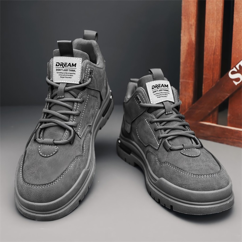 Sepatu Pria Hiking Kasual Sneakers Anti Slip Sepatu Lari Olahraga Cowok LV0687