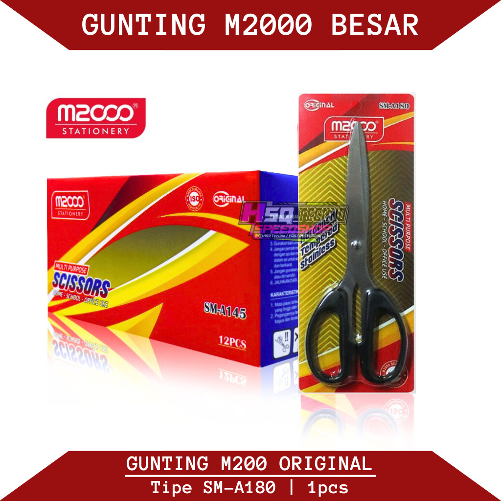 

Gunting M2000 Tipe SM-A180 Gunting Besar Stainless Steel High Quality Gunting Kertas Gunting Kantor