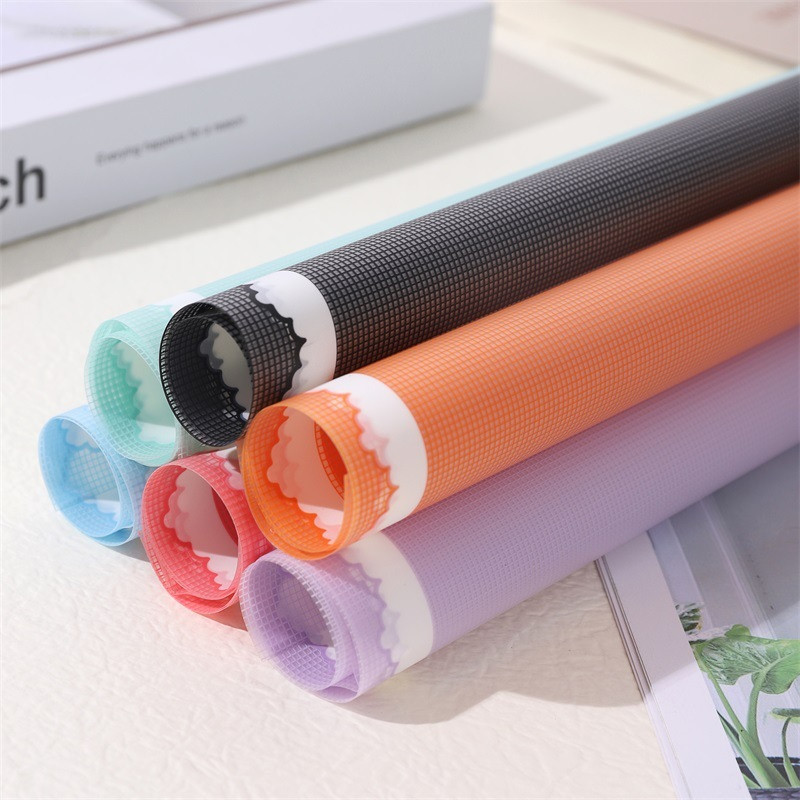 

20 LEMBAR Flower Wrapping Paper Cellophane Warna Motif Brokat Renda Kertas Buket KB092