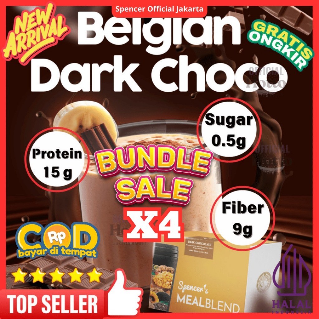 

PROMO!!! Spencer's MEALBLEND DARK CHOCO (MOST POPULAR) (1 BOX = 15 SACHET)