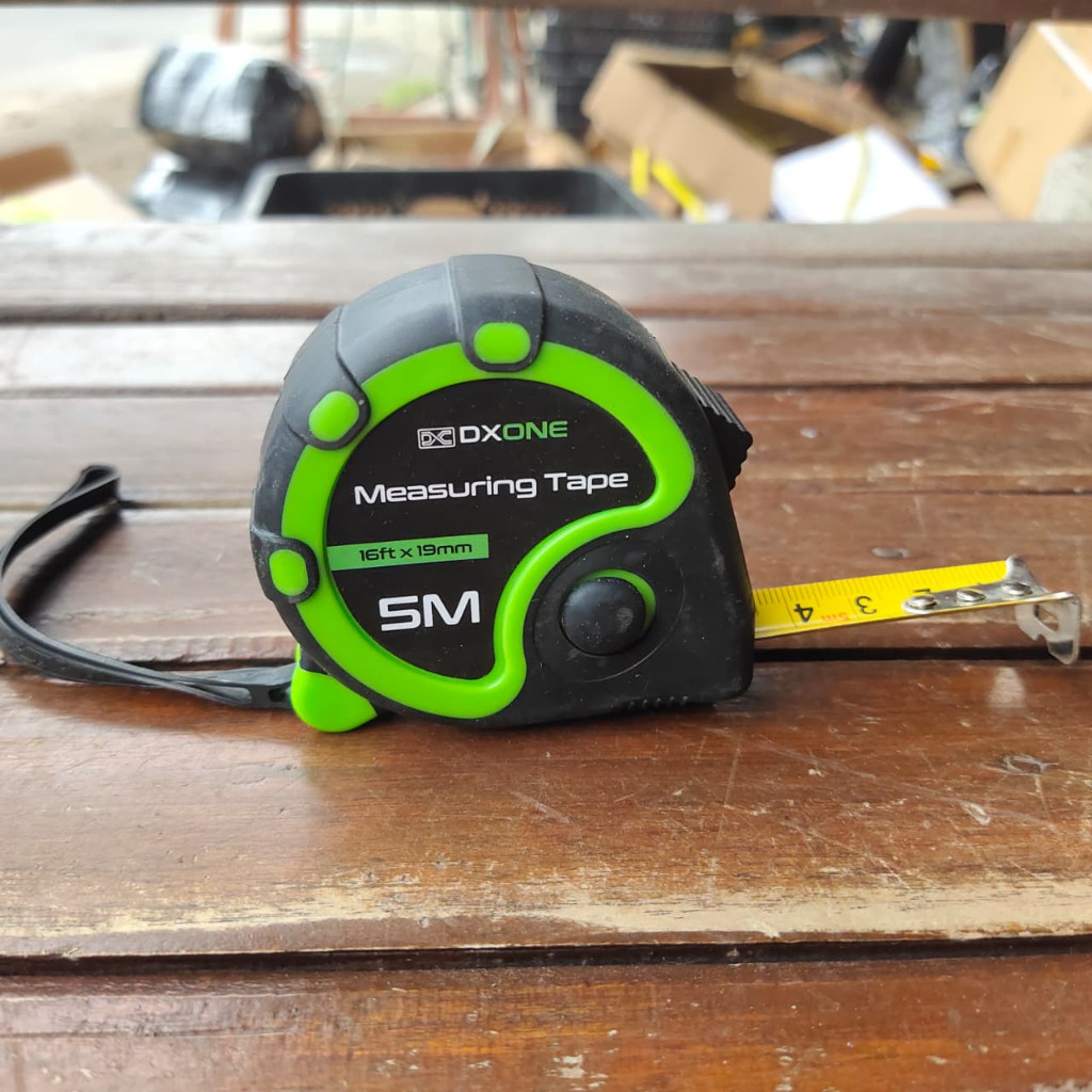 

Meteran Tukang 5 Meter (PCS)/Meteran Karet/Measuring Tape DX-One 5 meter