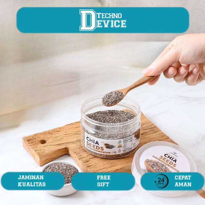 

Organic Chia Seeds Premium Quality Original 100% Murni non GMO Biji Chiaseed Hitam Organik Chia seed