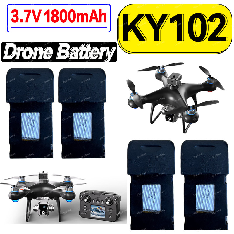 Original KY102 Drone Battery 3.7V 1800MAh Battery For KY102 Max RC Plane Replacement Battery Accesso