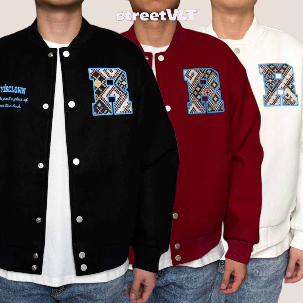 RIC Ricky is Clown Labyrinth Ethnic Varsity Jacket Original
