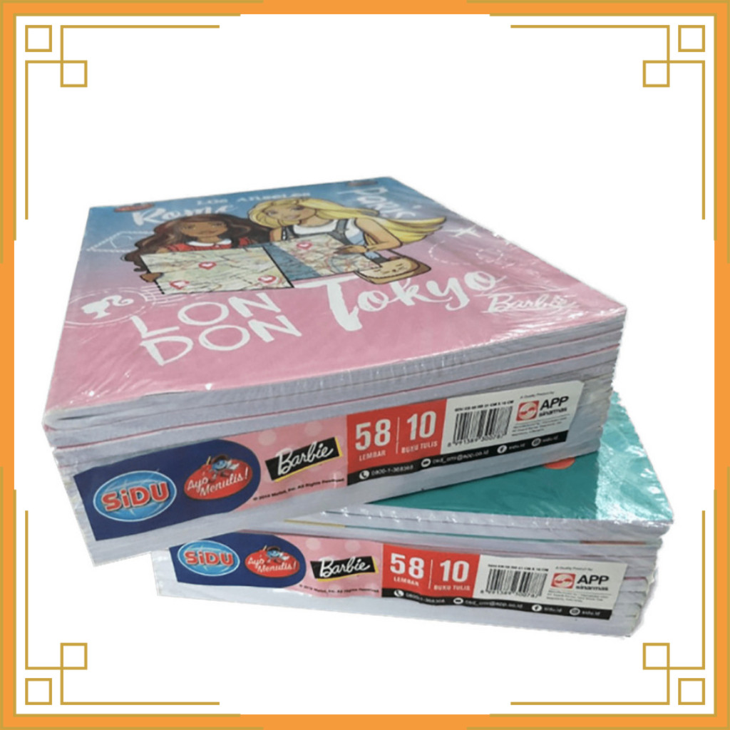 

New SINAR DUNIA Buku Tulis SIDU Isi 58 Lembar (1 Pack isi 10 Pcs)Premium