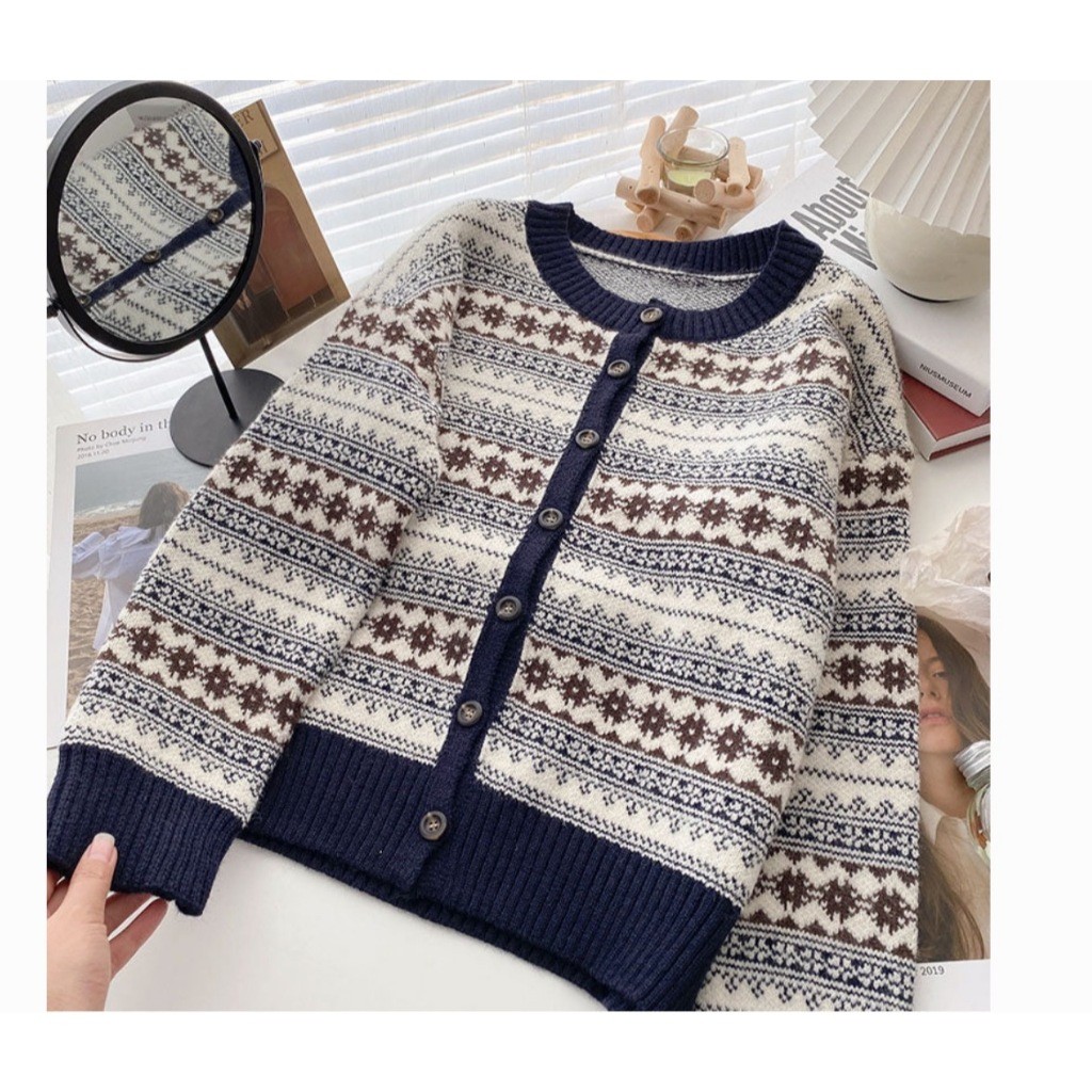 Baju Korea / Fluor.Inc - Cardigan Rajut Wanita Noura Allsize Premium / Cardigan Rajut Wanita Allsize