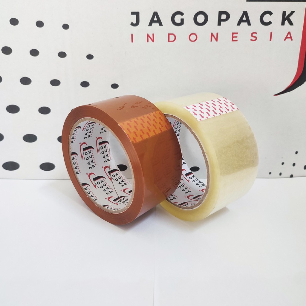 

Lakban Bening - Lakban Coklat Ekonomis 45 x 100 yard - Jago Pack Indonesia
