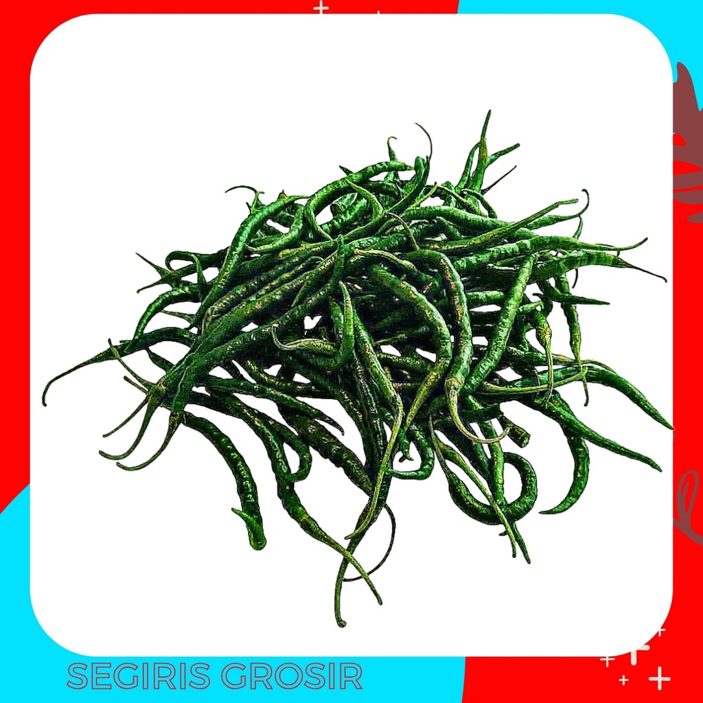

Cabai cabe Hijau ijo keriting Segar 100 Gr