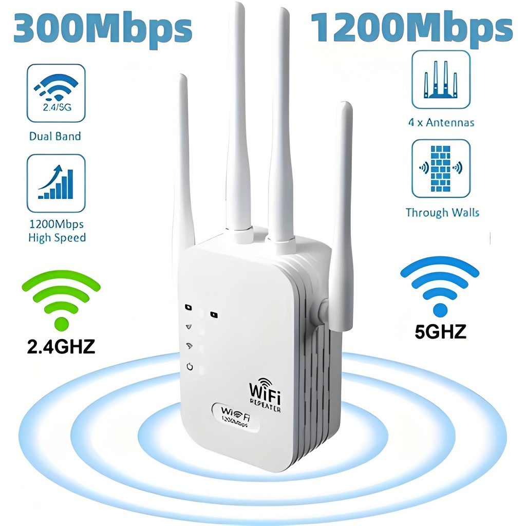 300M WIFI Repeater WIFI Extender Wireless Wifi Range Extender Router Repeater 6 Antenna Penguat Sign
