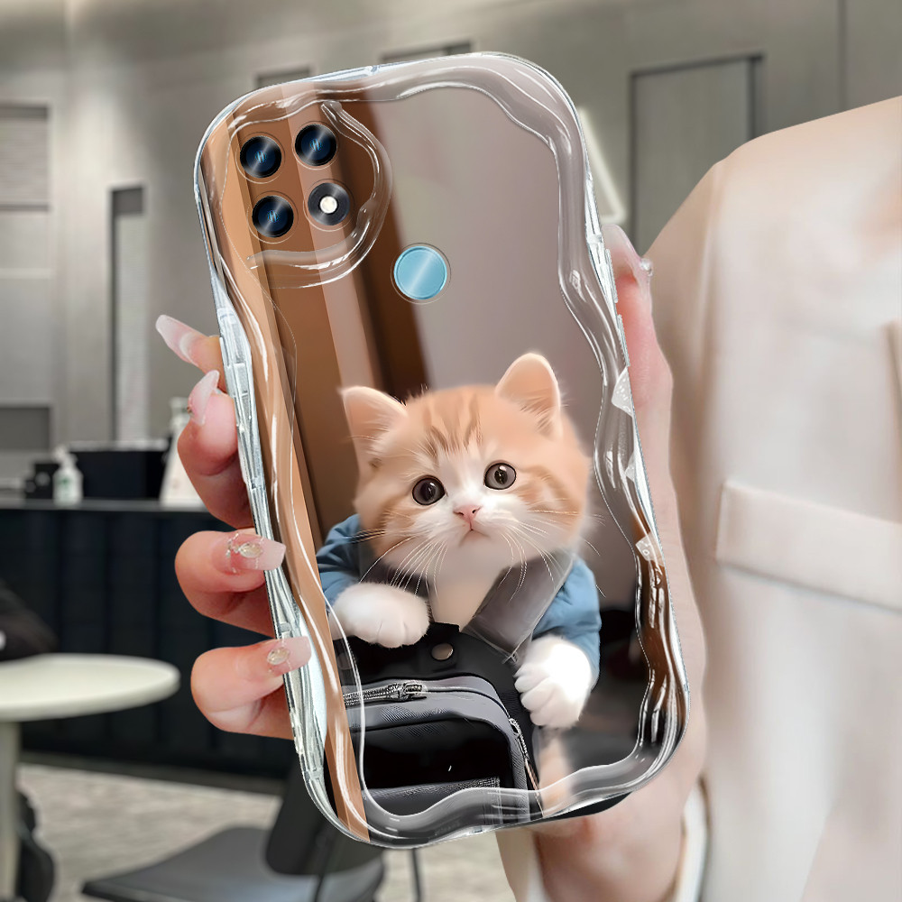 OPPO A15 A15S Case Softcase Case lucu Cassing Casing Hp Kesing Soft Kitty 6247