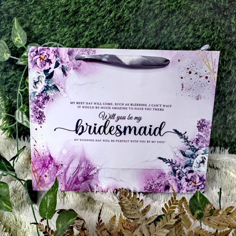 

PAPERBAG BRIDESMAID NO CUSTOM AESTHETIC / KADO BRIDESMAID FREE KARTU BRIDESMAID5