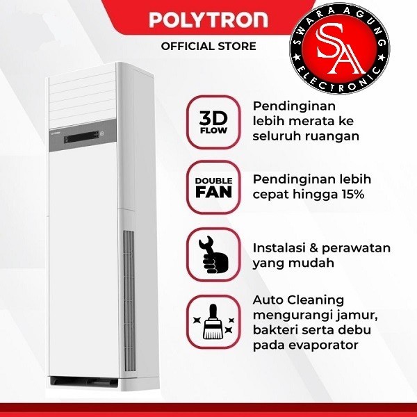 Ac Floor Standing 3 PK Polytron Type : PSF-3032 - Ac Berdiri ( Unit Only ) MEDAN