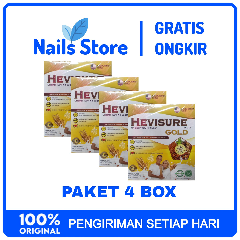 

Paket 4 Box Hevisure Gold Susu Untuk Diabetes Dan Kencing Manis Original Asli