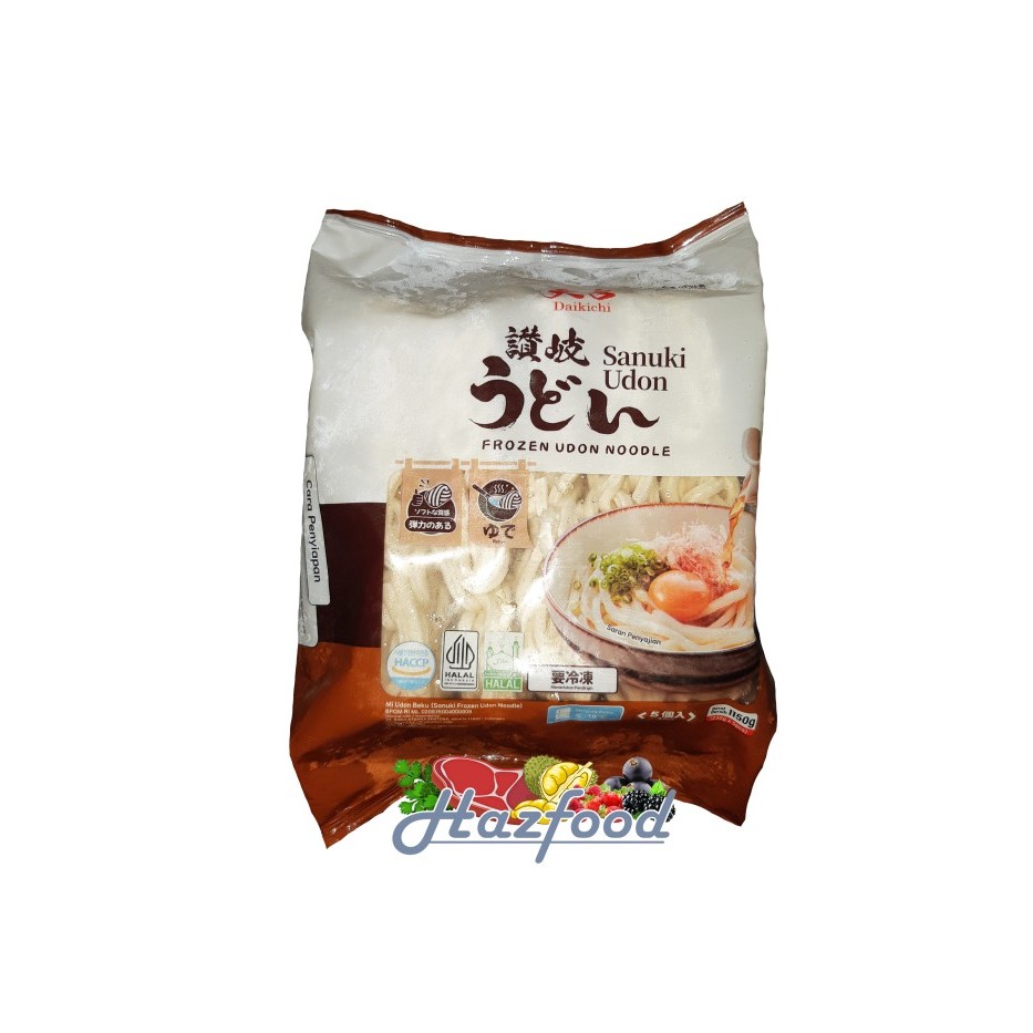

Daikichi Sanuki Frozen Udon Noodle 1150 Gram ( 5 Pcs X 230 Gram ) Mie Udon Fresh Jepang