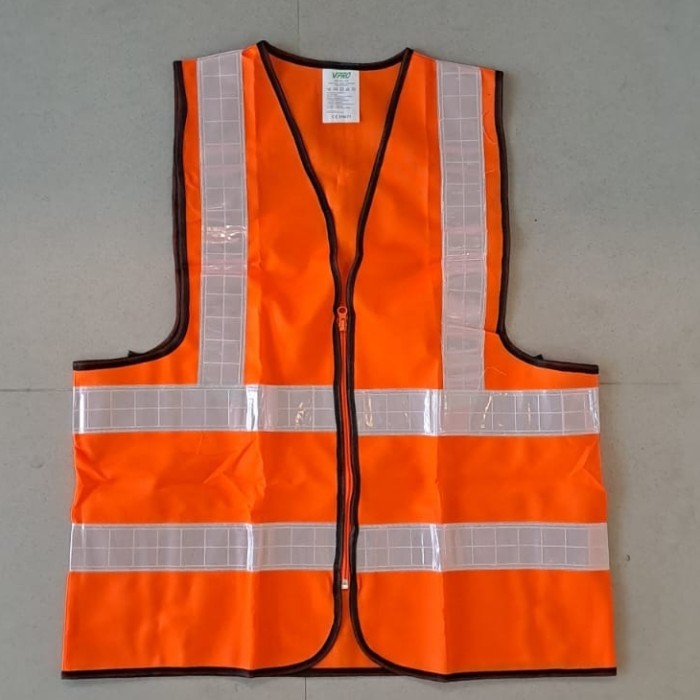 Rompi Safety Proyek Poliester Tebal Orange/ Rompi Safety Orange